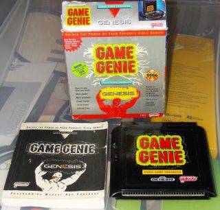 Game Genie for Sega Genesis 120 Cheat Codes Complete in Box with Book