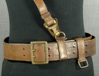 1939 WWII Germany German Officer Luger P08 Pistol Gun Holster Leather