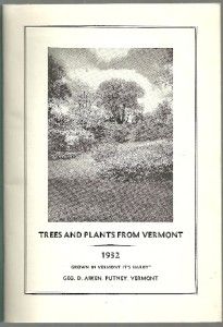 1932 George Aiken Trees Plants Putney Vermont Illustrated Catalog