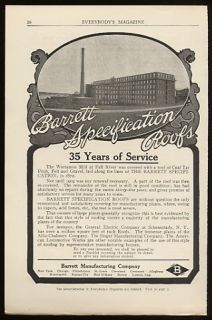 1907 Weetamoe Mill Fall River Barrett Spec Roofs Ad