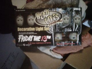 Friday The 13th Jason Voorhees Head Light Strings NECA Halloween New