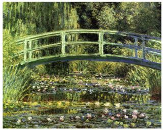  Canvas Repros Water Lily Garden Bridge San Giorgio Impression