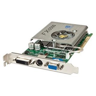 NVIDIA GeForce FX5500 256MB DDR AGP DVI VGA Video Card