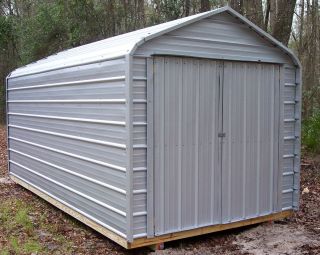 8x12 Shed Outdoor Storage Unit Utility Workshop Mini Barn Garage New