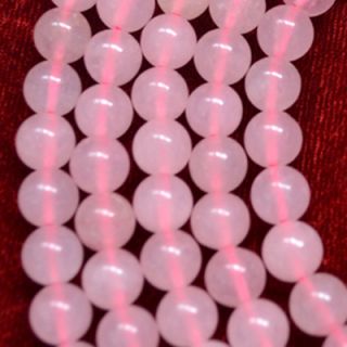 New 6 mm Pink Jade Round Gemstone Loose Beads 15