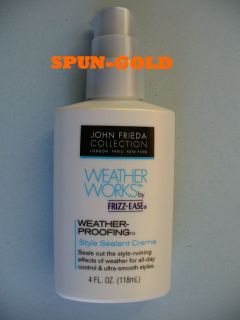 RARE JOHN FRIEDA WEATHER WORKS FRIZZ EASE WEATHER PROOFING STYLE