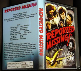 Reported Missing DVD William Gargan Jean Rogers