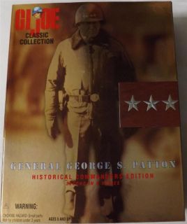 1997 Gi Joe 3 Star General George s Patton 12 Figure New in Box Mint
