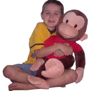 Curious George 26 inch T Shirt Plush Stuffed Monkey New