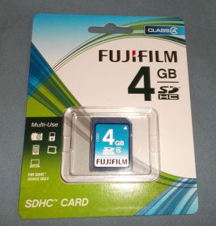 Fujifilm 4G SDHC Memory Card SEALED in Package