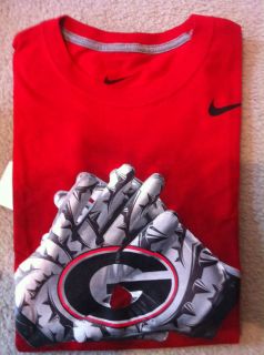 Nike Georgia Bulldogs NCAA Sec Football Men Shirts DriFit s L Graphic
