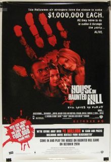 House on Haunted Hill 1999 Geoffrey Rush Movie Poster
