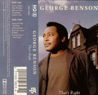 Thats Right George Benson Cassette 1996 GRP In 011105982344