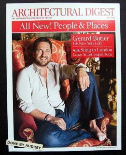 Gerard Butler Architectural Digest May 2010