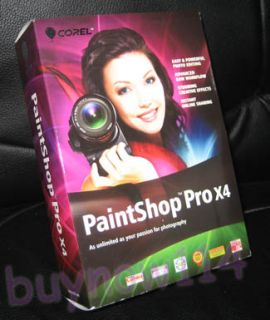 New Corel Paintshop Pro x4 Photo Editing Software Easy Powerful Free