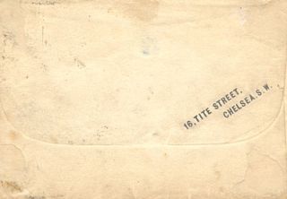  Wilde Handwritten Letter Envelope 1890 George Herbert Kersley