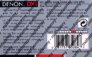  90 DX190 Ten Blank Audio Tapes 10 SEALED Cassettes Japan Lot