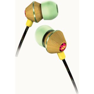 House of Marley People Get Ready in Ear Headphones Roots Yellow Green