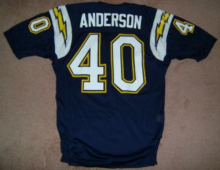 San Diego Chargers 1987 Game Un Used Gary Anderson Jersey Vintage