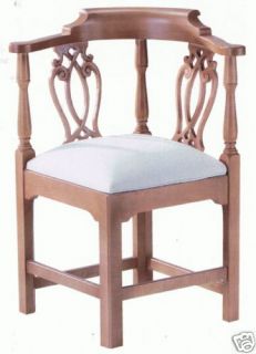 Corner Chair DIY Unfinished Furniture Kit Maple