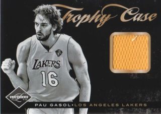   12 Limited Trophy Case Jersey #32 Pau Gasol 76/99 Los Angeles Lakers