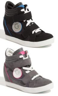 by Guess Power Womens Fashion Wedge Sneakers Lace Up Shoes All Sizes