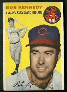 Bob Kennedy Cleveland Indians 1954 Topps Card 155
