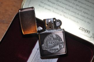 New Gift Box Zippo Anniversary Lighter Tin Litho Case 60th 1932 1992