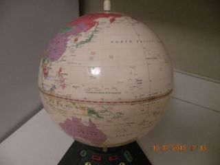 GeoSafari World Globe Model 6490 Explora Toy Works Battery Operated