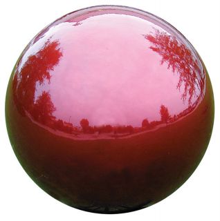Gazing Ball Garden Decor VCS 12 Mirror Ball Red Gazing Globe