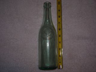 Vintage Gerhard Lang Brewery Green Glass Beer Bottle Buffalo N Y U s A