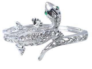 iguana reptile lizard gecko crystal bangle bracelet item s0142