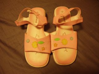 GEENA BRAND SIZE 4 GIRLS PINK SHOES SANDALS SUPER CUTE CASUAL OR