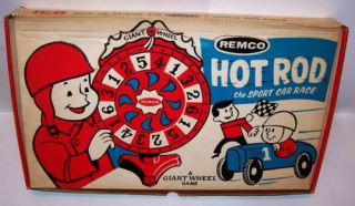 Giant Wheel Game Hot Rod Sports Car Race Remco 1967