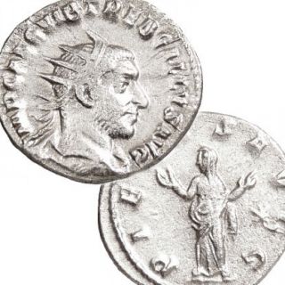 TREBONIANUS GALLUS Ancient ROMAN Coin SCARCE Silver Antoninianus