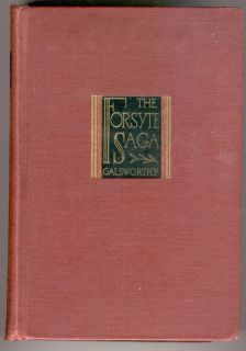 John Galsworthy The Forsyte Saga 1934 Scribner NY Book