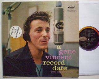 Gene Vincent LP A Record Date 1958 Original Promo Capitol T1059 cvr VG