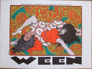 Ween Vancouver BC Canada 2011 Jermaine Rogers Poster Gene Ween Large