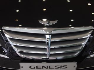 2009 2010 2011 2012 2013 Hyundai Genesis V6 Sedan Wing Hood Emblem