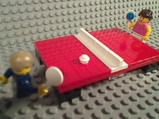 lego red ping pong table tennis paddle ball net sport olympics game