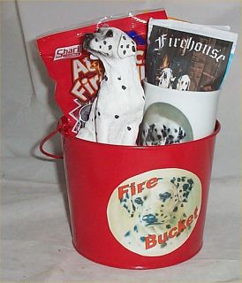 Gift Basket Fire Bucket Dalmation Dog Holiday Gifts Mug Hot Chocolate