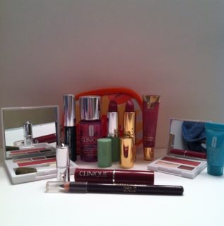 Clinique Gift Set Lot of 11 Items with Small Keychain Style Gift Bag
