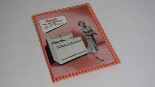  Monarch Oven Range Catalog & Recipe Book Electric Roaster Double Oven