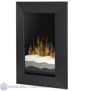 Dimplex Recessed/Wall Mount Black Electric Fireplace In Black