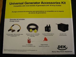 Generator Accessory Kit  25 L14 30 cord, (1)240v to (6) 120v adapter