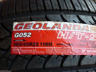 New 305 45 22 Yokohama Geolander HT s Tire