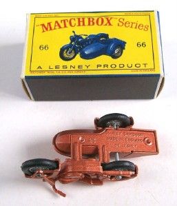 Matchbox Lesney 66 Harley Davidson Motorcycle 1962 MIB