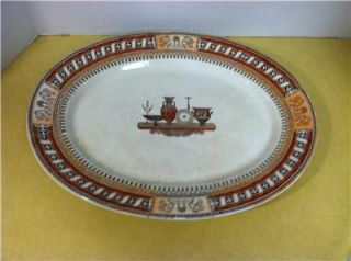Antique 1850 Era Large Staffordshire England Transferware Platter