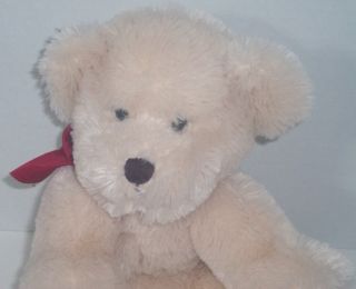 Russ Berrie Giles Teddy Bear Cream Plush Stuffed