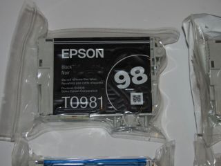 GENUINE EPSON 98 EXTRA HIGH CAPACITY INK CARTRIDGES NEW AND AIR TIGHT